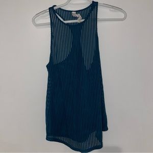 Workout blue tank top